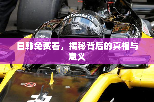 日韩免费看，揭秘背后的真相与意义