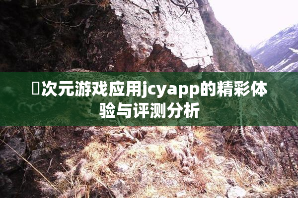 囧次元游戏应用jcyapp的精彩体验与评测分析