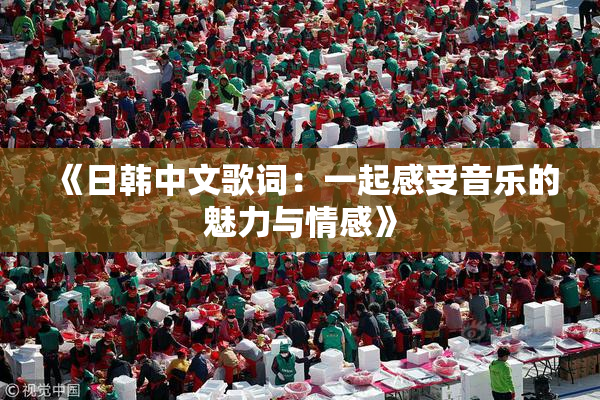 《日韩中文歌词：一起感受音乐的魅力与情感》