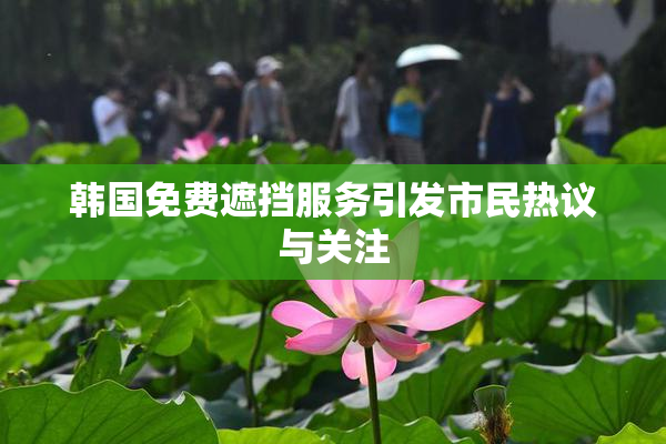 韩国免费遮挡服务引发市民热议与关注