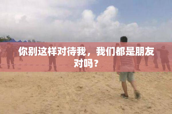 你别这样对待我，我们都是朋友对吗？