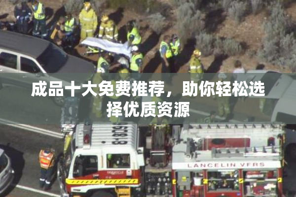 成品十大免费推荐，助你轻松选择优质资源