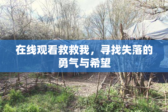 在线观看救救我，寻找失落的勇气与希望