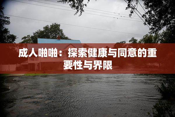 成人啪啪：探索健康与同意的重要性与界限