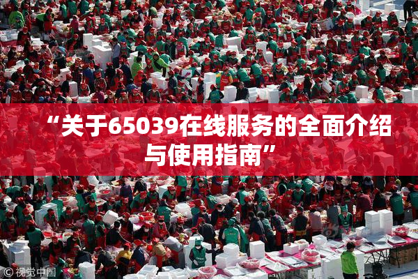 “关于65039在线服务的全面介绍与使用指南”