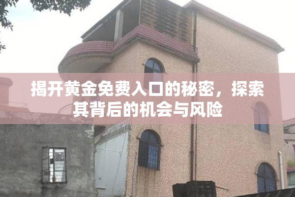 揭开黄金免费入口的秘密，探索其背后的机会与风险
