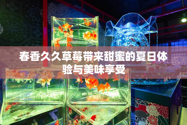 春香久久草莓带来甜蜜的夏日体验与美味享受