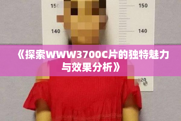 《探索WWW3700C片的独特魅力与效果分析》