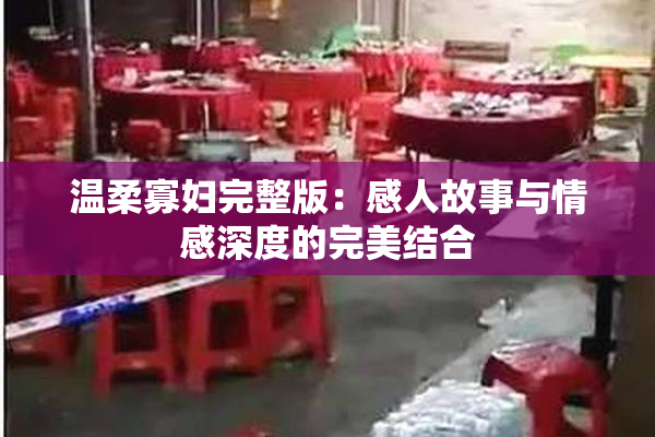 温柔寡妇完整版：感人故事与情感深度的完美结合