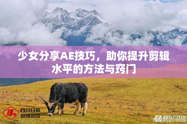 少女分享AE技巧，助你提升剪辑水平的方法与窍门