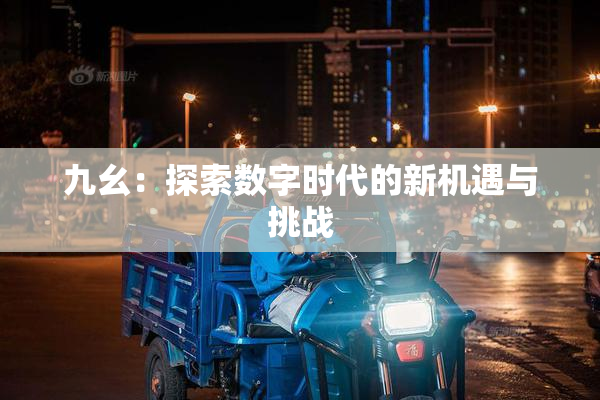 九幺：探索数字时代的新机遇与挑战