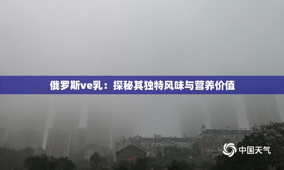 俄罗斯ve乳：探秘其独特风味与营养价值