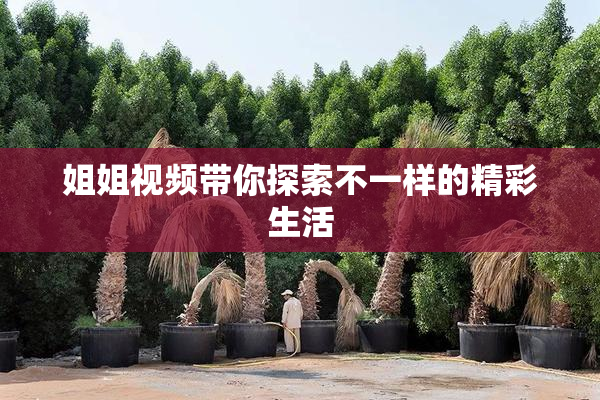 姐姐视频带你探索不一样的精彩生活