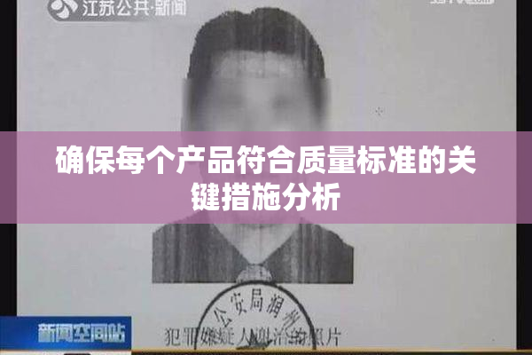 确保每个产品符合质量标准的关键措施分析