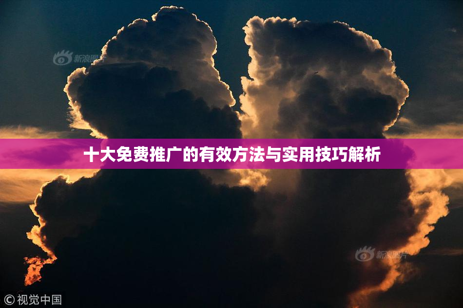 十大免费推广的有效方法与实用技巧解析