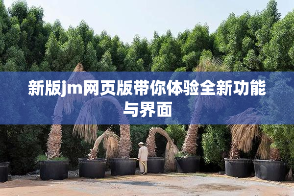 新版jm网页版带你体验全新功能与界面