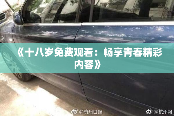 《十八岁免费观看：畅享青春精彩内容》