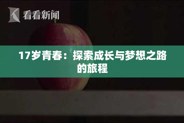 17岁青春：探索成长与梦想之路的旅程
