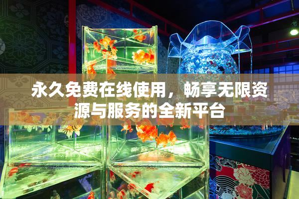 永久免费在线使用，畅享无限资源与服务的全新平台