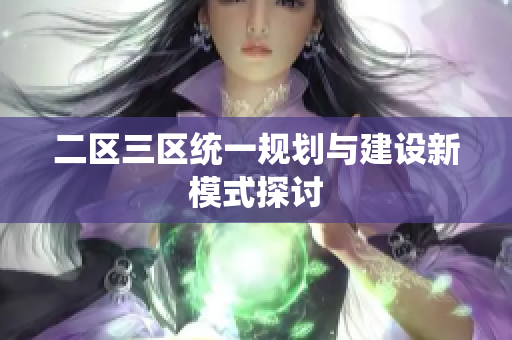 二区三区统一规划与建设新模式探讨