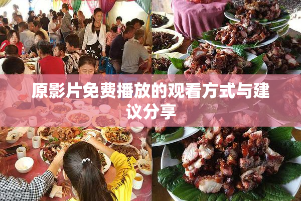 原影片免费播放的观看方式与建议分享