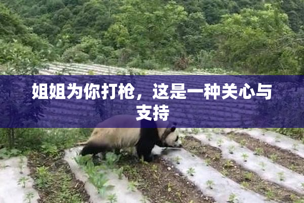 姐姐为你打枪，这是一种关心与支持
