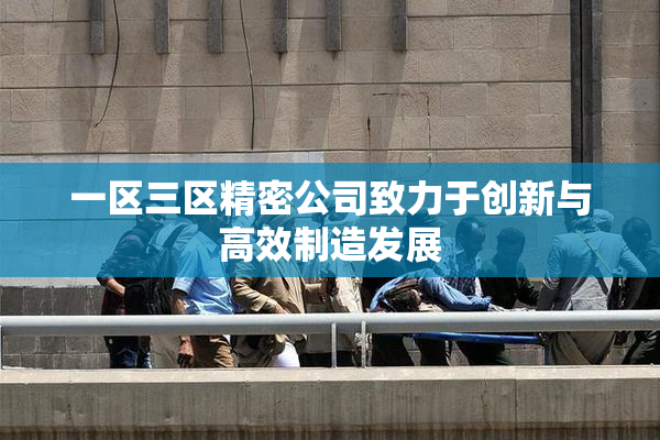 一区三区精密公司致力于创新与高效制造发展