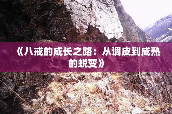 《八戒的成长之路：从调皮到成熟的蜕变》