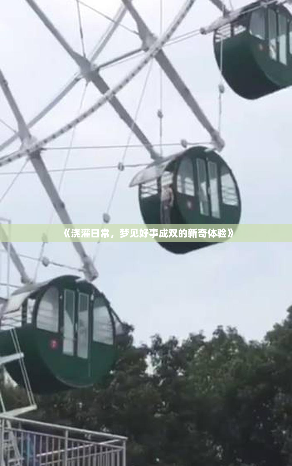 《浇灌日常，梦见好事成双的新奇体验》