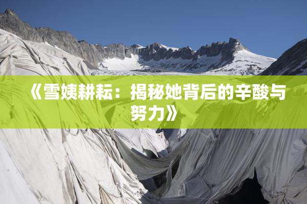 《雪姨耕耘：揭秘她背后的辛酸与努力》
