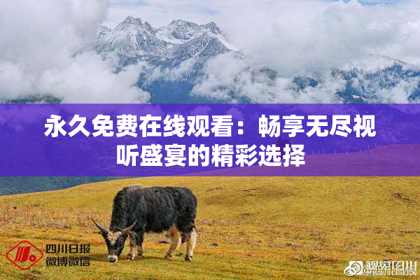 永久免费在线观看：畅享无尽视听盛宴的精彩选择
