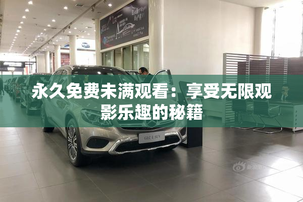 永久免费未满观看：享受无限观影乐趣的秘籍