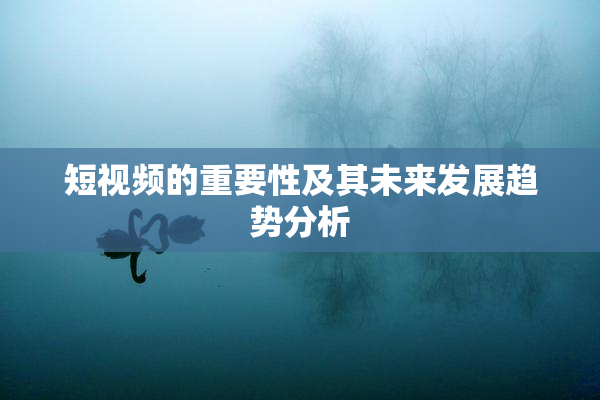 短视频的重要性及其未来发展趋势分析