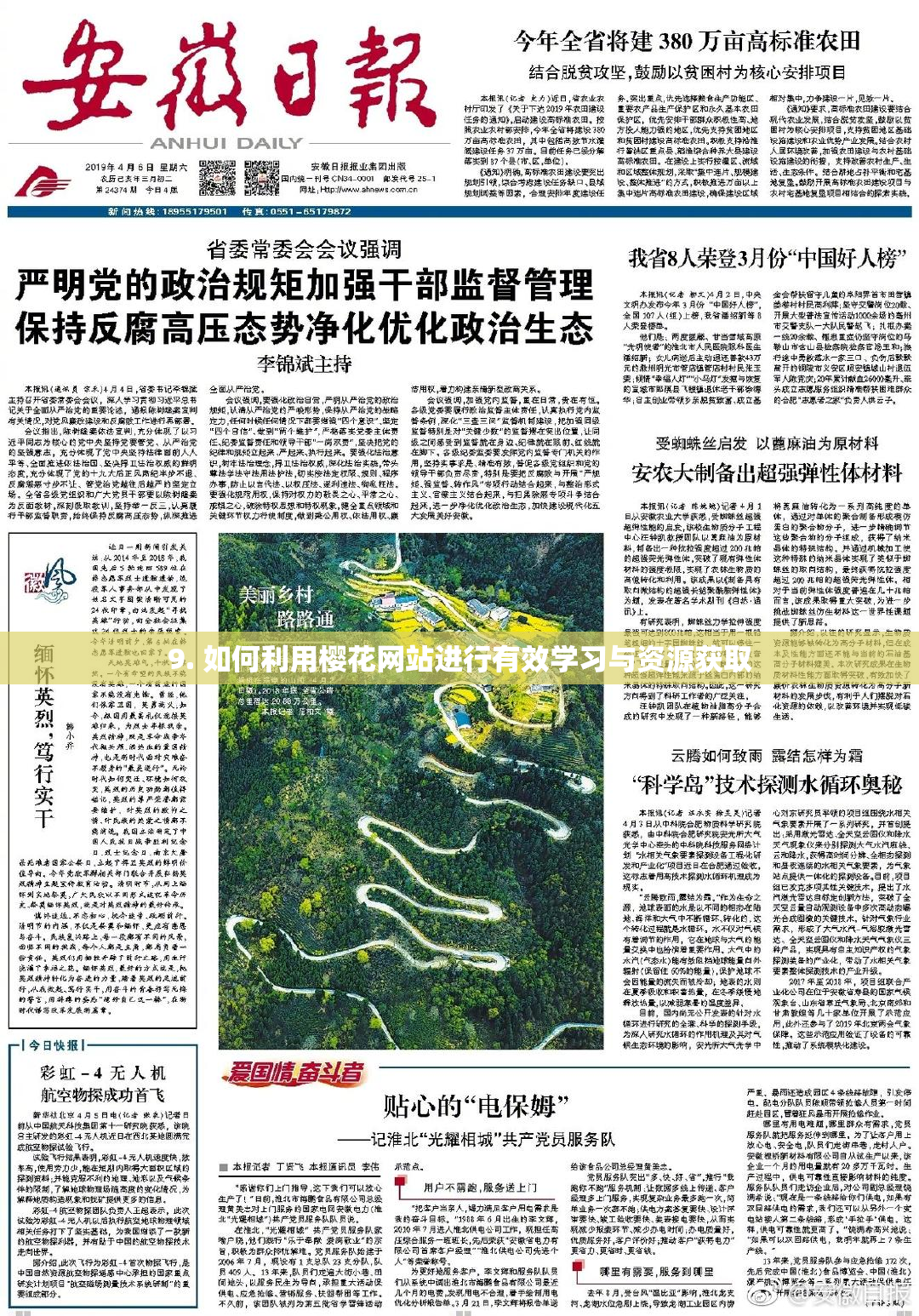 9. 如何利用樱花网站进行有效学习与资源获取