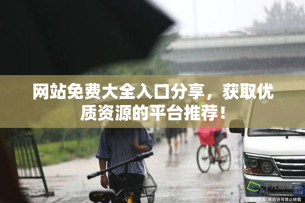 网站免费大全入口分享，获取优质资源的平台推荐！