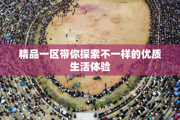 精品一区带你探索不一样的优质生活体验