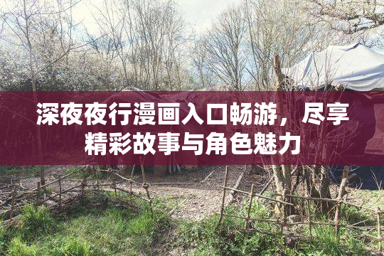 深夜夜行漫画入口畅游，尽享精彩故事与角色魅力