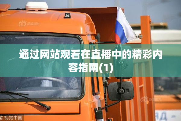 通过网站观看在直播中的精彩内容指南(1)