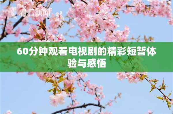 60分钟观看电视剧的精彩短暂体验与感悟
