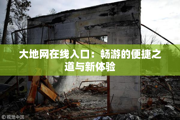 大地网在线入口：畅游的便捷之道与新体验