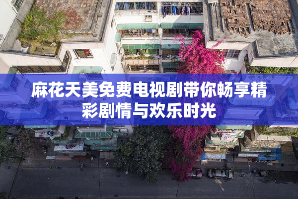 麻花天美免费电视剧带你畅享精彩剧情与欢乐时光