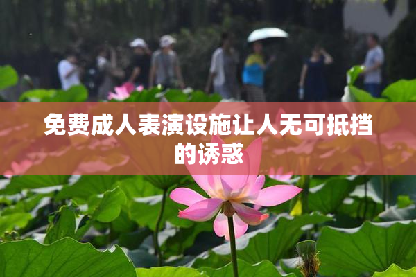 免费成人表演设施让人无可抵挡的诱惑