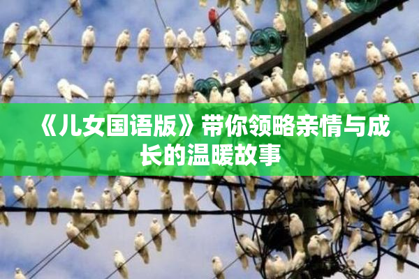 《儿女国语版》带你领略亲情与成长的温暖故事