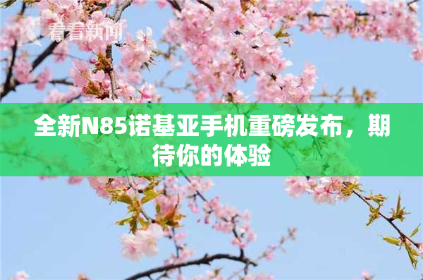 全新N85诺基亚手机重磅发布，期待你的体验