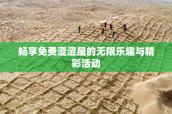 畅享免费涩涩屋的无限乐趣与精彩活动
