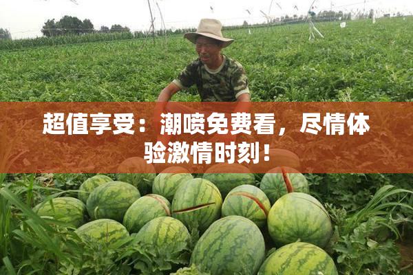 超值享受：潮喷免费看，尽情体验激情时刻！