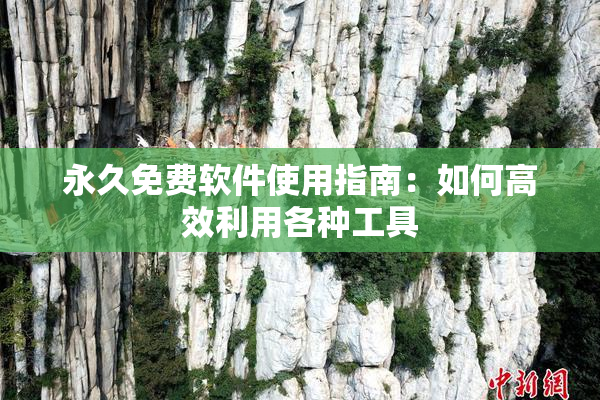 永久免费软件使用指南：如何高效利用各种工具