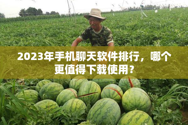 2023年手机聊天软件排行，哪个更值得下载使用？