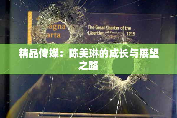 精品传媒：陈美琳的成长与展望之路