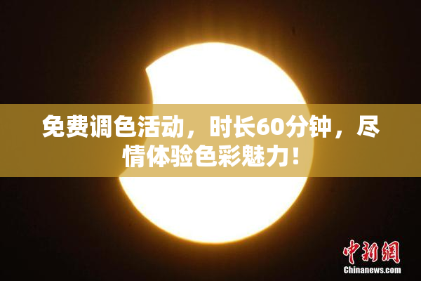 免费调色活动，时长60分钟，尽情体验色彩魅力！